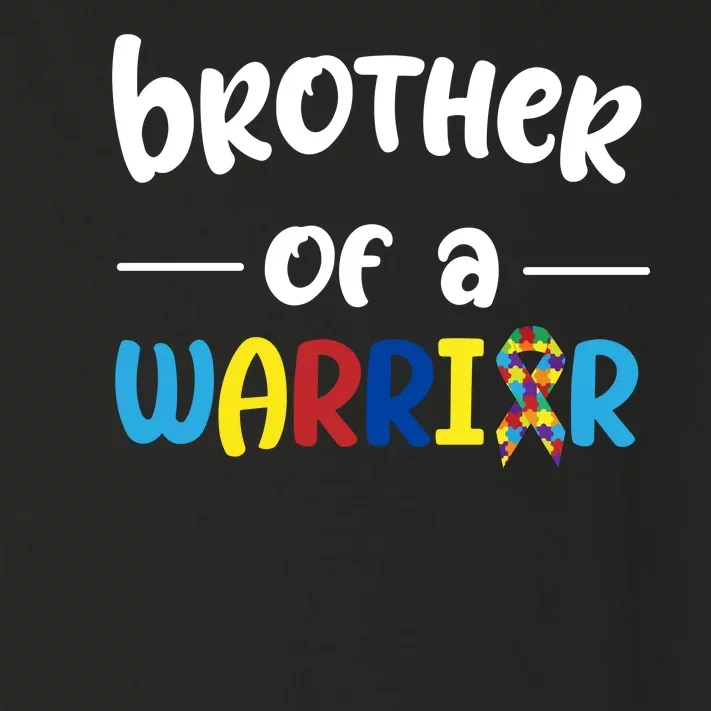 Brother Of A Warrior Autism Awareness Toddler Long Sleeve Shirt