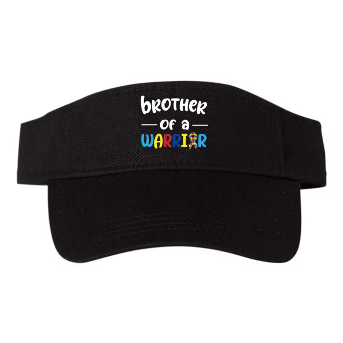 Brother Of A Warrior Autism Awareness Valucap Bio-Washed Visor