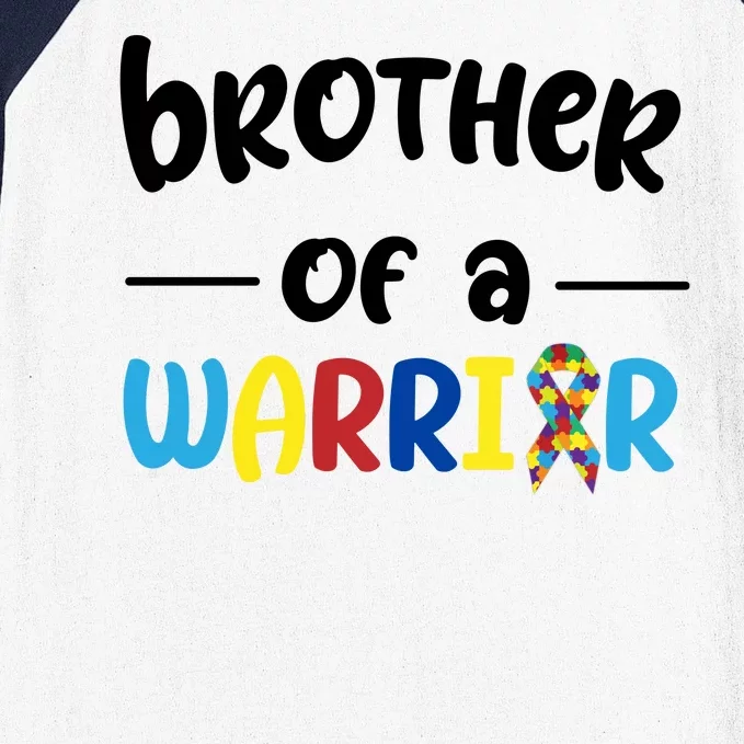 Brother Of A Warrior Autism Awareness Baseball Sleeve Shirt