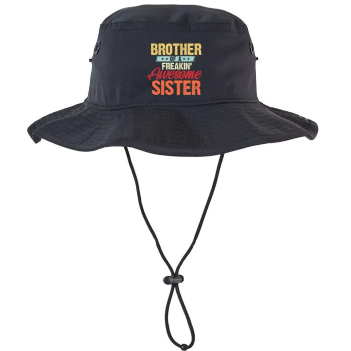 Brother of a Freakin' Awesome Sister gifts Funny Brother Legacy Cool Fit Booney Bucket Hat