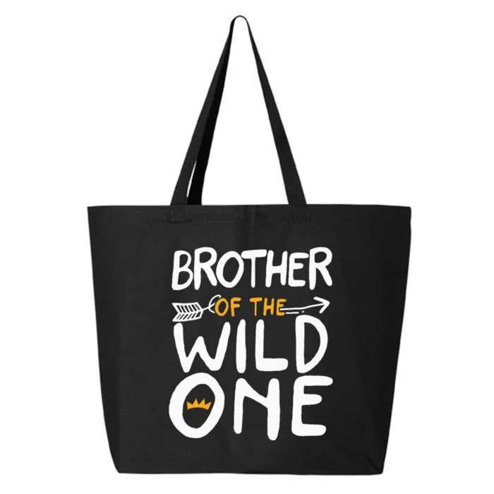 Brother of a Wild One Funny 1st Birthday First Family Party 25L Jumbo Tote