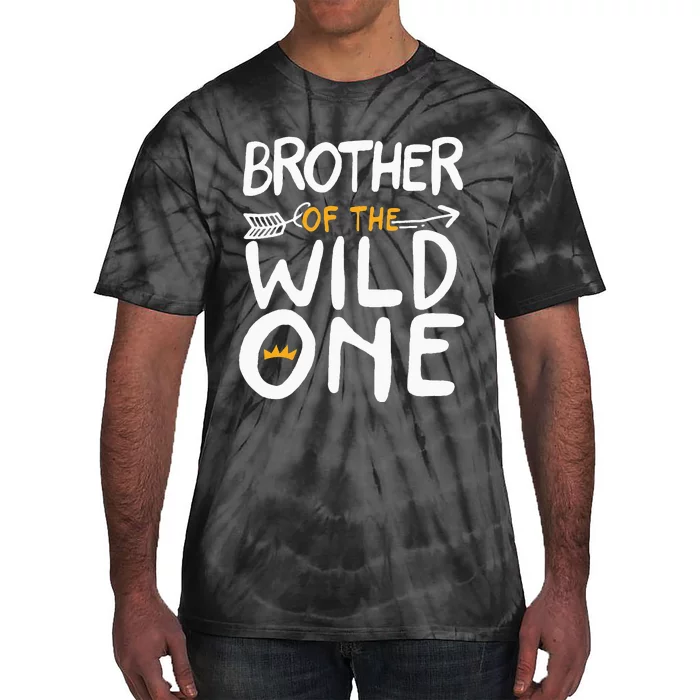 Brother of a Wild One Funny 1st Birthday First Family Party Tie-Dye T-Shirt