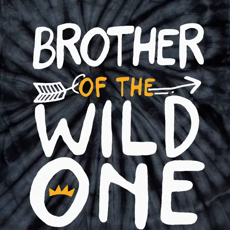 Brother of a Wild One Funny 1st Birthday First Family Party Tie-Dye T-Shirt