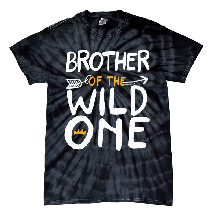 Brother of a Wild One Funny 1st Birthday First Family Party Tie-Dye T-Shirt