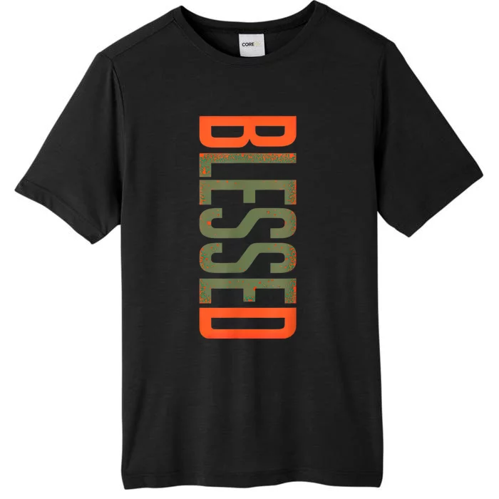 Blessed Olive Army Solar Orange Color Match ChromaSoft Performance T-Shirt