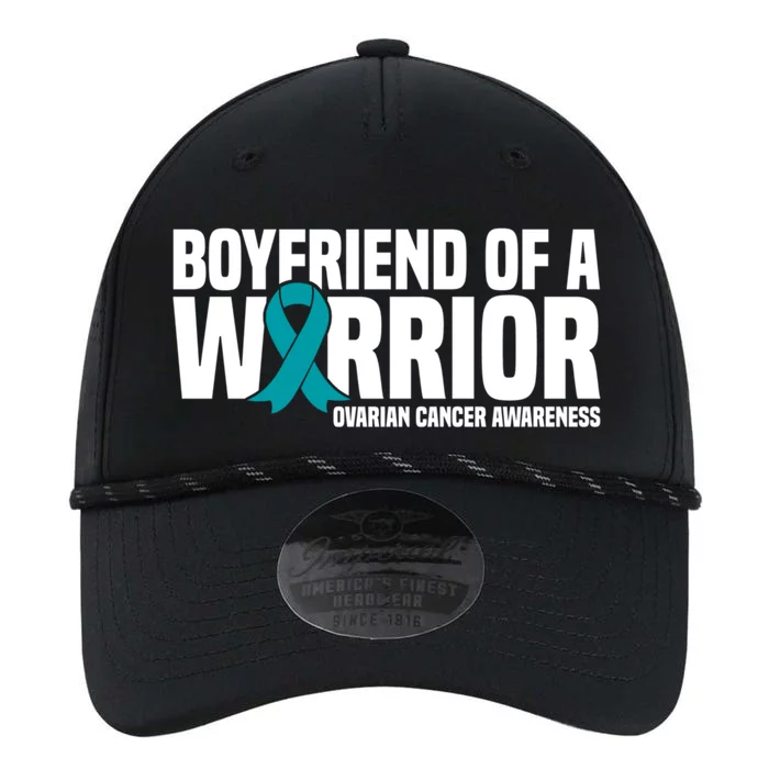 Boyfriend Of A Warrior Teal Ribbon Ovarian Cancer Awareness Cute Gift Performance The Dyno Cap