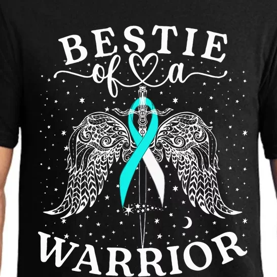 Bestie Of A Warrior Cervical Cancer Awareness Support Squad Pajama Set