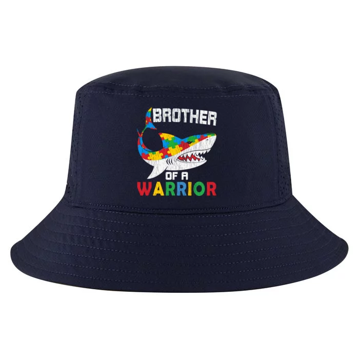 Brother Of A Warrior Autistic Autism Awareness Shark Gift Cool Comfort Performance Bucket Hat