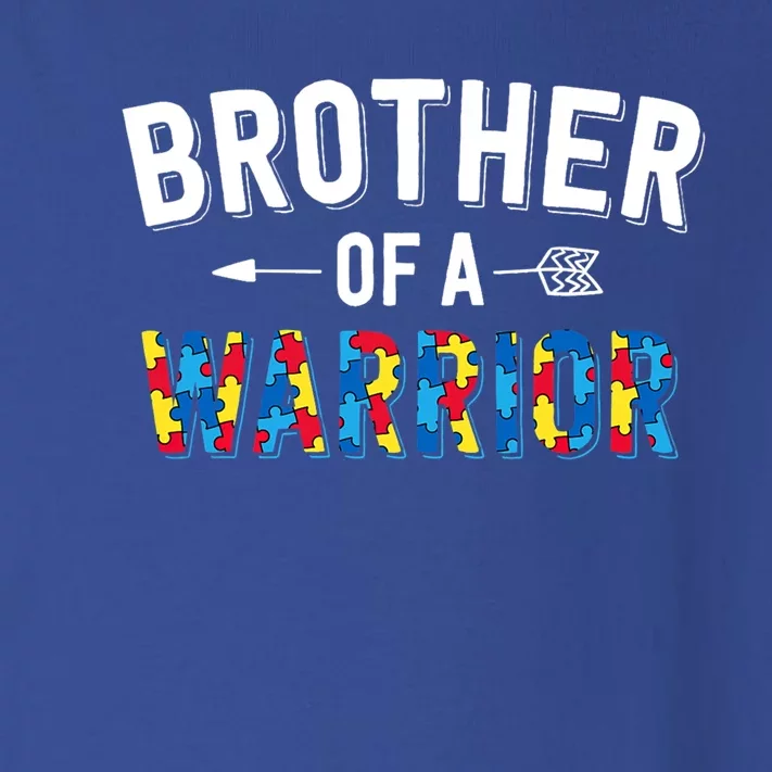 Brother Of A Warrior Family Bro World Autism Awareness Day Gift Toddler Long Sleeve Shirt