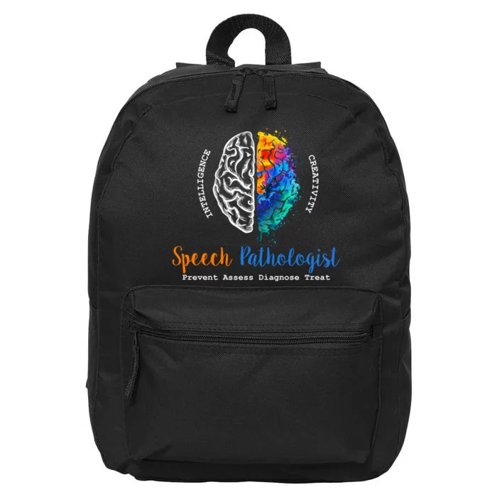 Brain Of A Speech Pathologist 16 in Basic Backpack