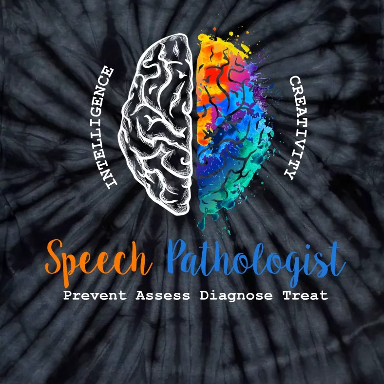 Brain Of A Speech Pathologist Tie-Dye T-Shirt