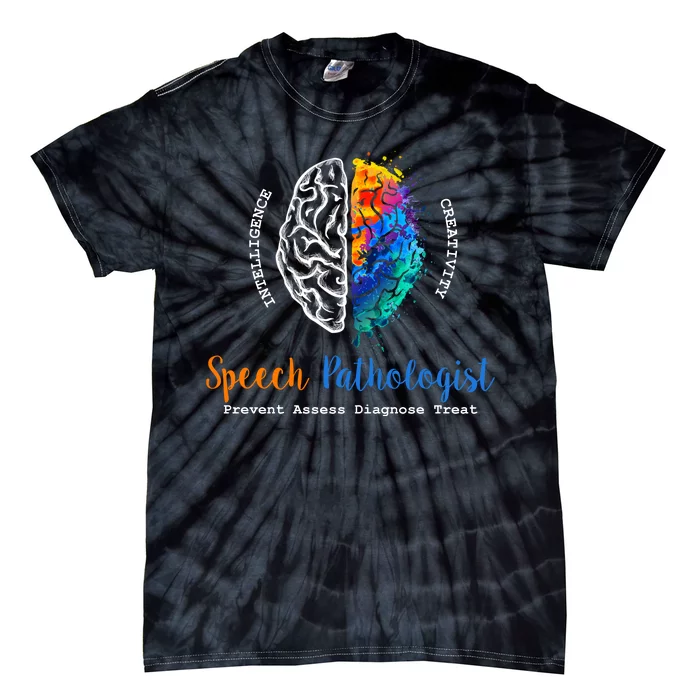 Brain Of A Speech Pathologist Tie-Dye T-Shirt