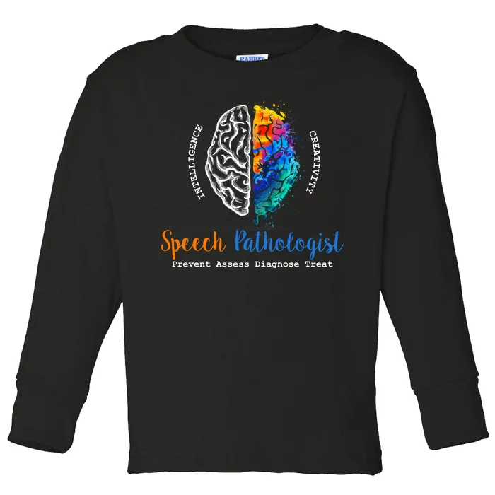 Brain Of A Speech Pathologist Toddler Long Sleeve Shirt