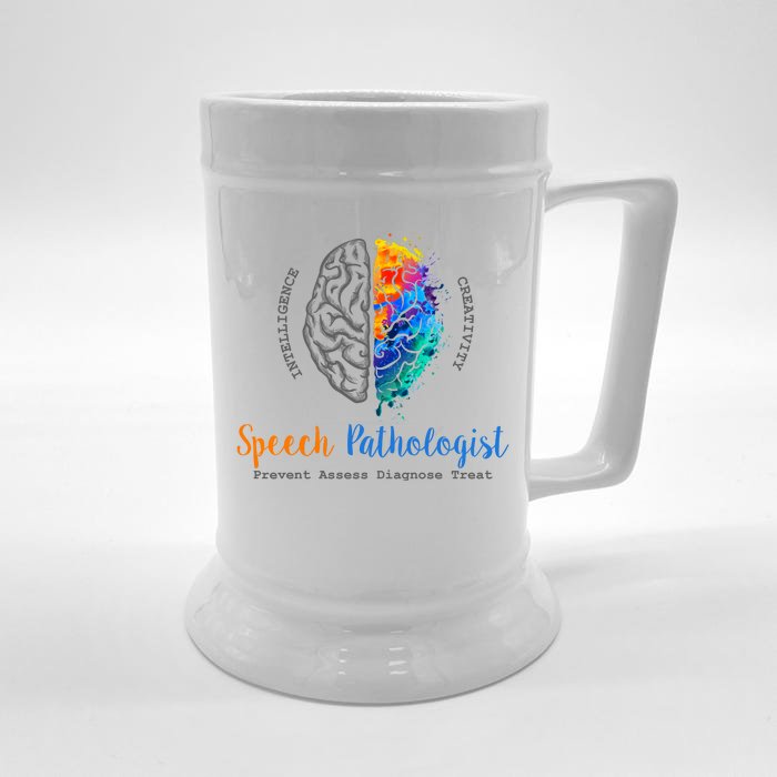 Brain Of A Speech Pathologist Front & Back Beer Stein