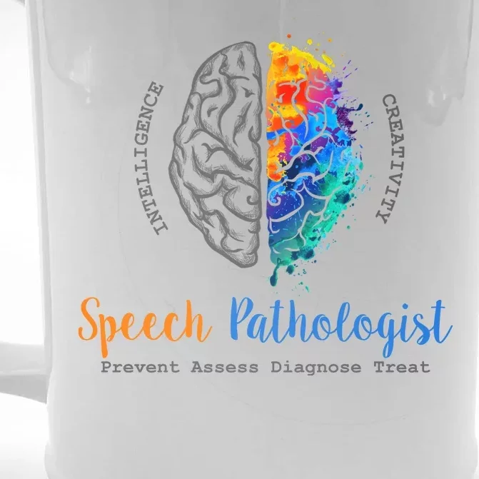 Brain Of A Speech Pathologist Front & Back Beer Stein