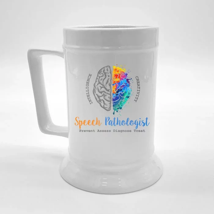 Brain Of A Speech Pathologist Front & Back Beer Stein