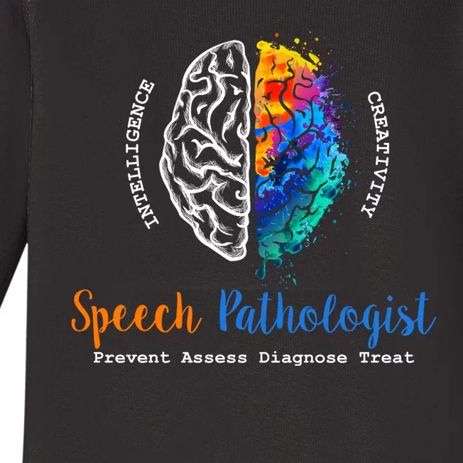 Brain Of A Speech Pathologist Speech Language Therapy Baby Long Sleeve Bodysuit