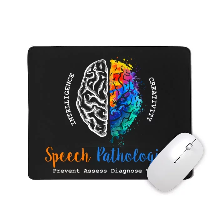 Brain Of A Speech Pathologist Speech Language Therapy Mousepad