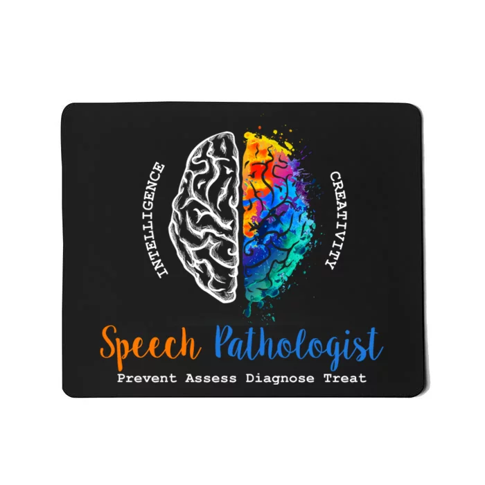 Brain Of A Speech Pathologist Speech Language Therapy Mousepad