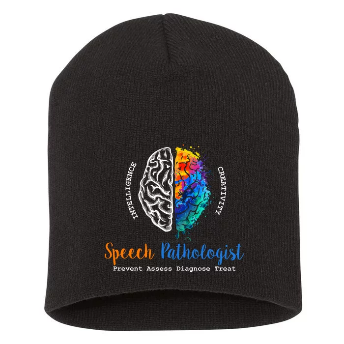 Brain Of A Speech Pathologist Speech Language Therapy Short Acrylic Beanie