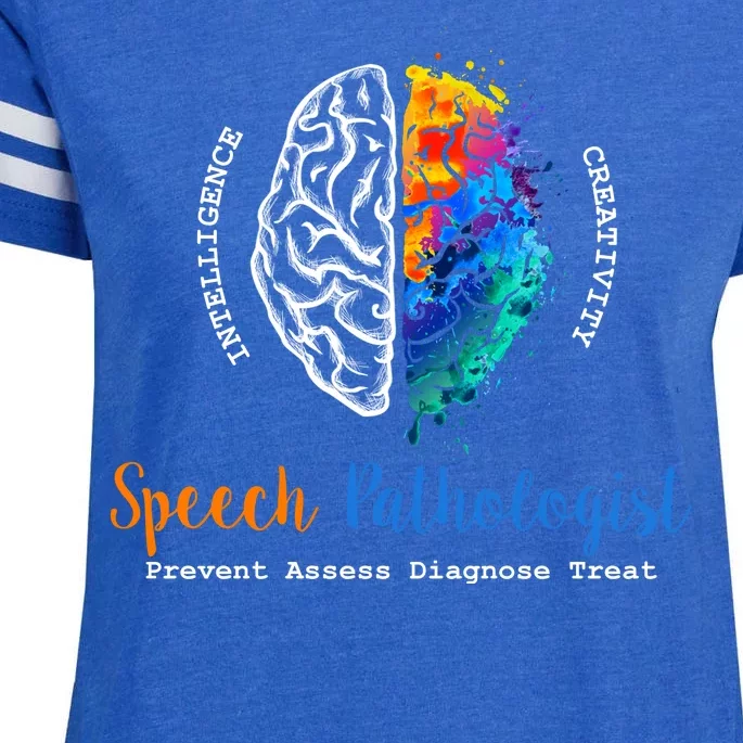 Brain Of A Speech Pathologist Speech Language Therapy Enza Ladies Jersey Football T-Shirt