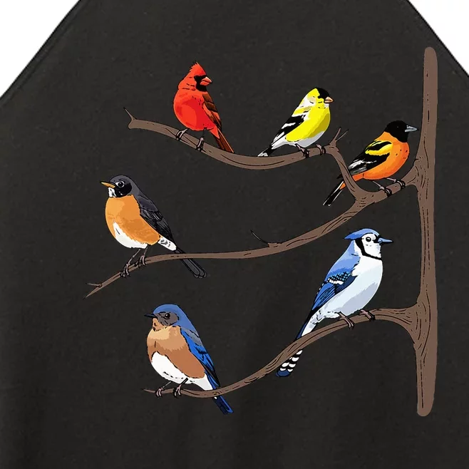 Birds On A Branch Birding Birdwatching Birder Bird Watcher Women’s Perfect Tri Rocker Tank