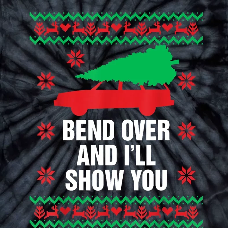 Bend Over And ILl Show You Christmas Couple Matching Family Tie-Dye T-Shirt