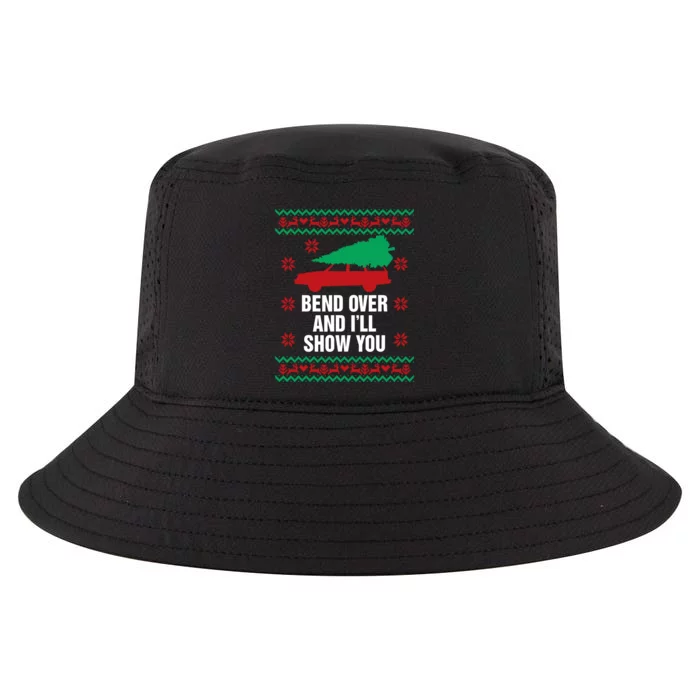 Bend Over And ILl Show You Christmas Couple Matching Family Cool Comfort Performance Bucket Hat