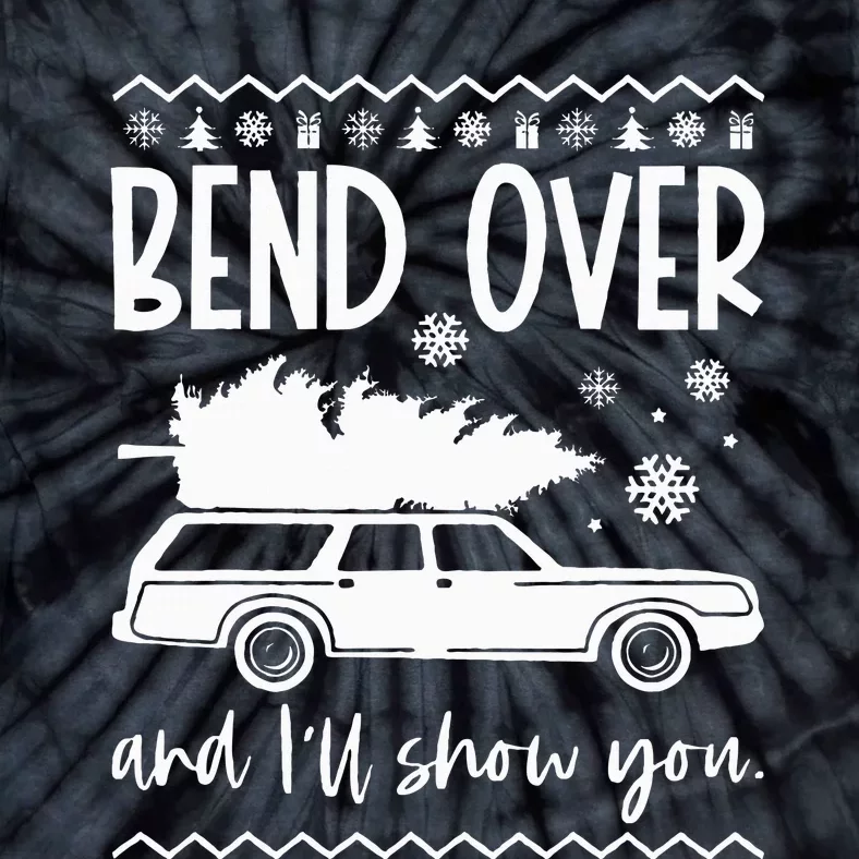 Bend Over And I'll Show You Christmas Couples Matching Tie-Dye T-Shirt