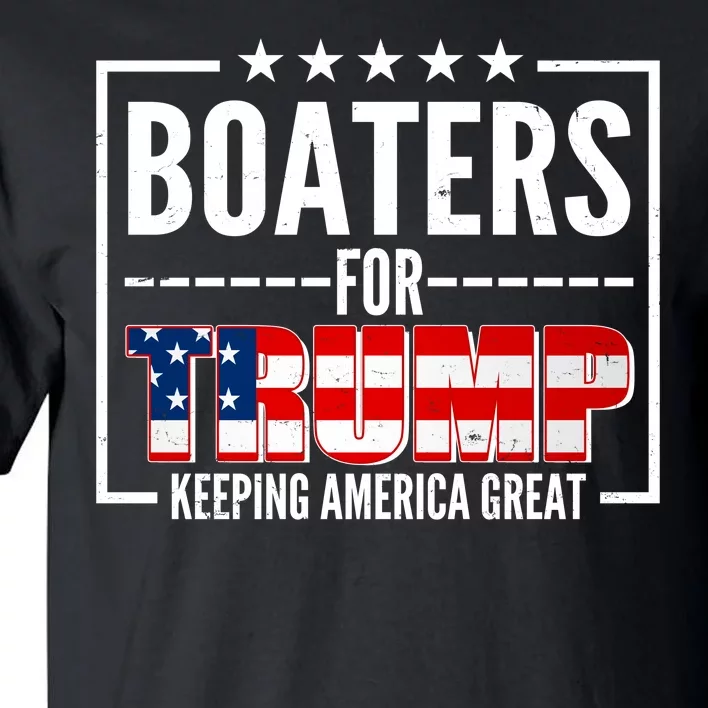 Boaters For Trump Keeping American Great Tall T-Shirt