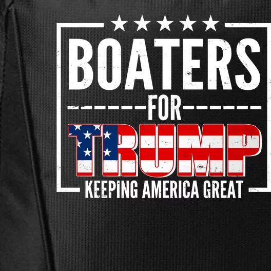 Boaters For Trump Keeping American Great City Backpack