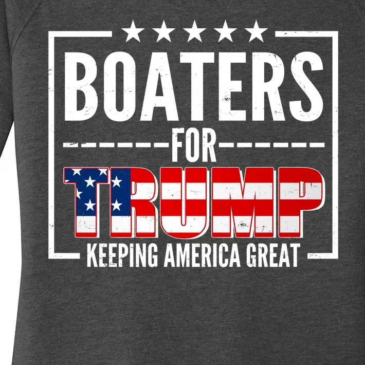 Boaters For Trump Keeping American Great Women's Perfect Tri Tunic Long Sleeve Shirt