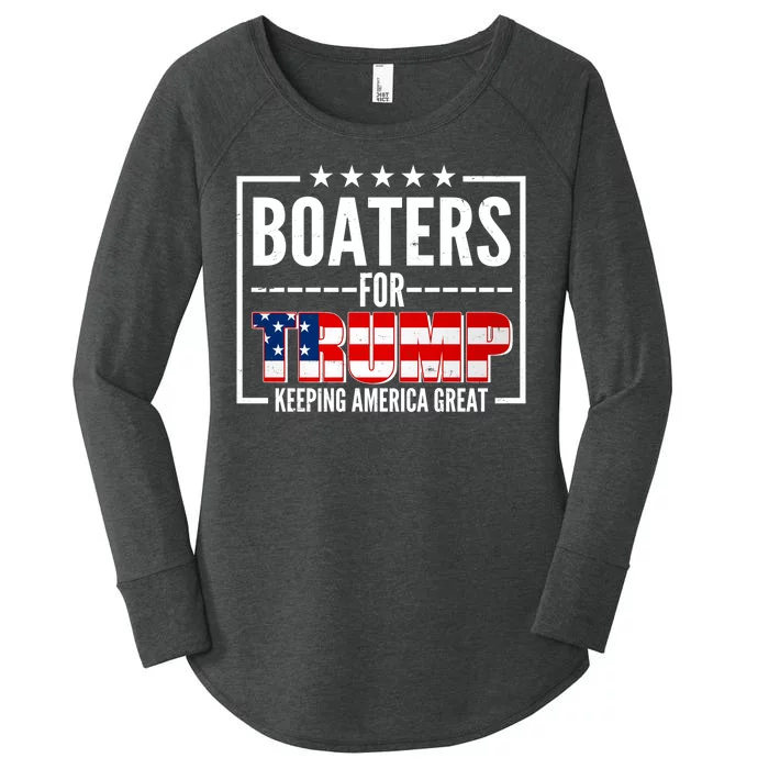 Boaters For Trump Keeping American Great Women's Perfect Tri Tunic Long Sleeve Shirt