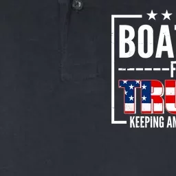 Boaters For Trump Keeping American Great Softstyle Adult Sport Polo