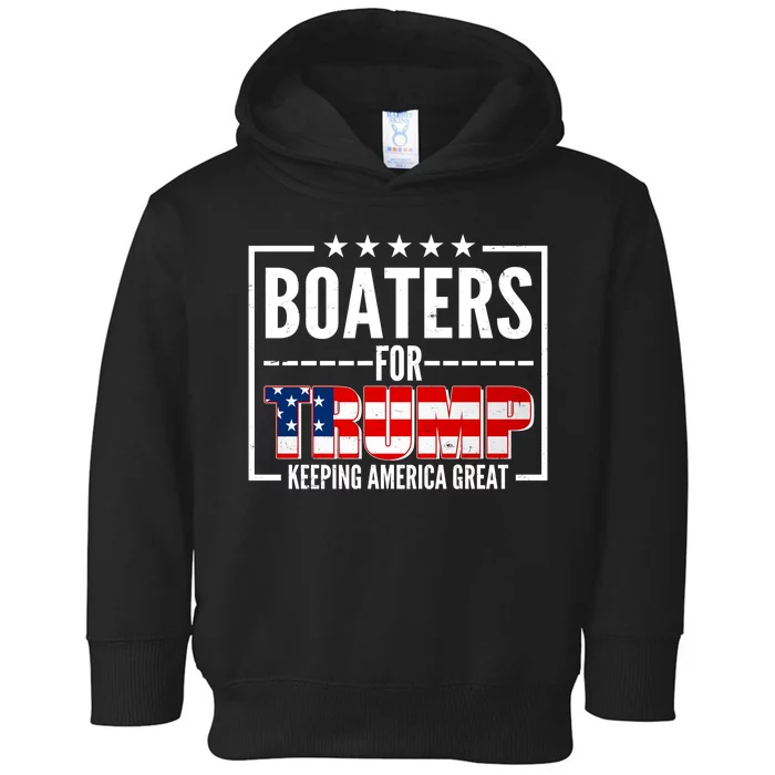 Boaters For Trump Keeping American Great Toddler Hoodie