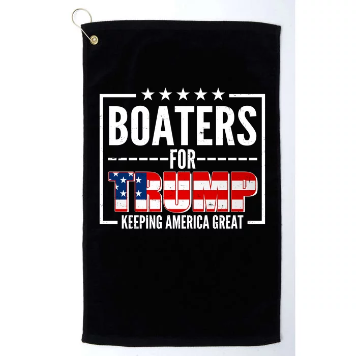 Boaters For Trump Keeping American Great Platinum Collection Golf Towel