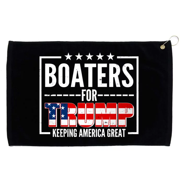 Boaters For Trump Keeping American Great Grommeted Golf Towel