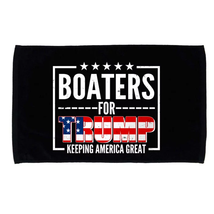 Boaters For Trump Keeping American Great Microfiber Hand Towel