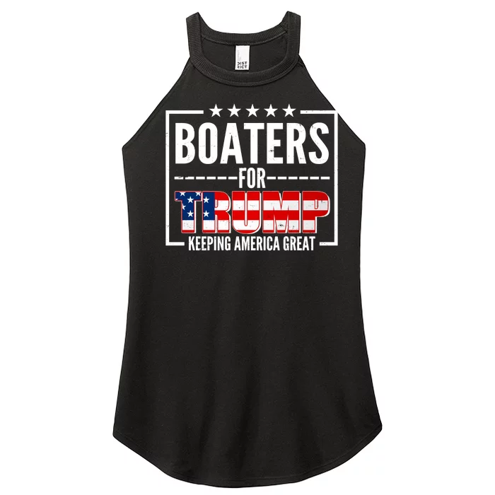 Boaters For Trump Keeping American Great Women’s Perfect Tri Rocker Tank