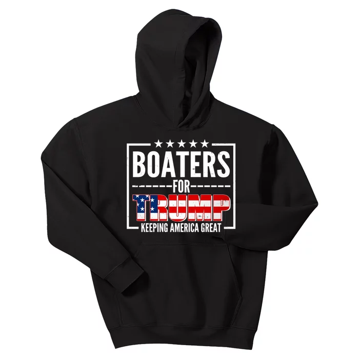 Boaters For Trump Keeping American Great Kids Hoodie