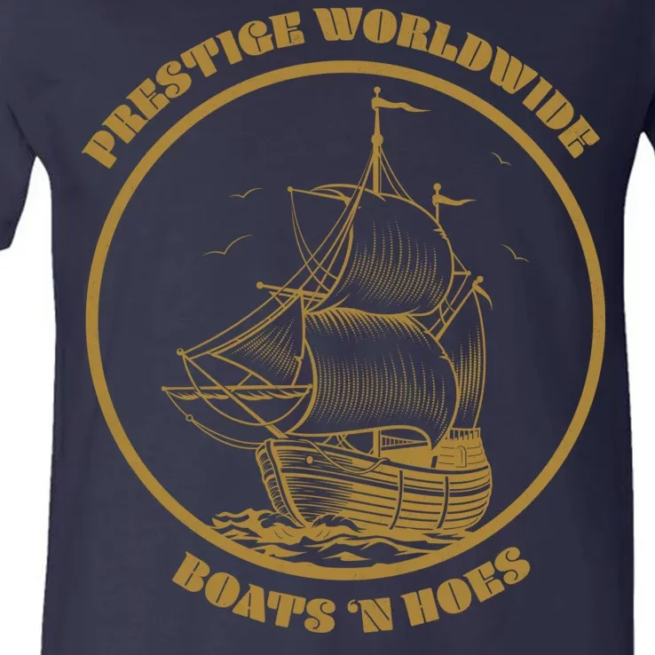 Boats N Hoes V-Neck T-Shirt