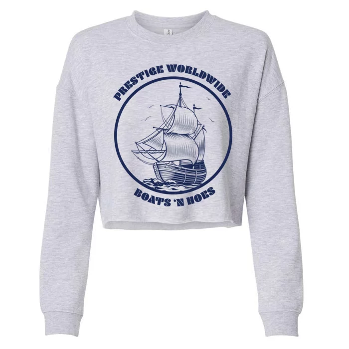 Boats N Hoes Cropped Pullover Crew