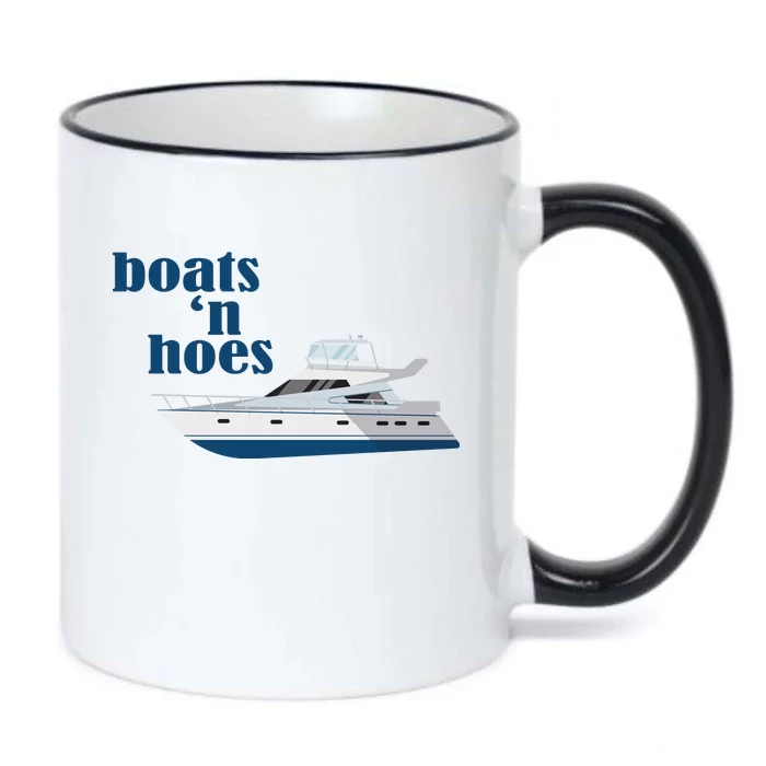 Boats N Hoes Funny Boating Black Color Changing Mug