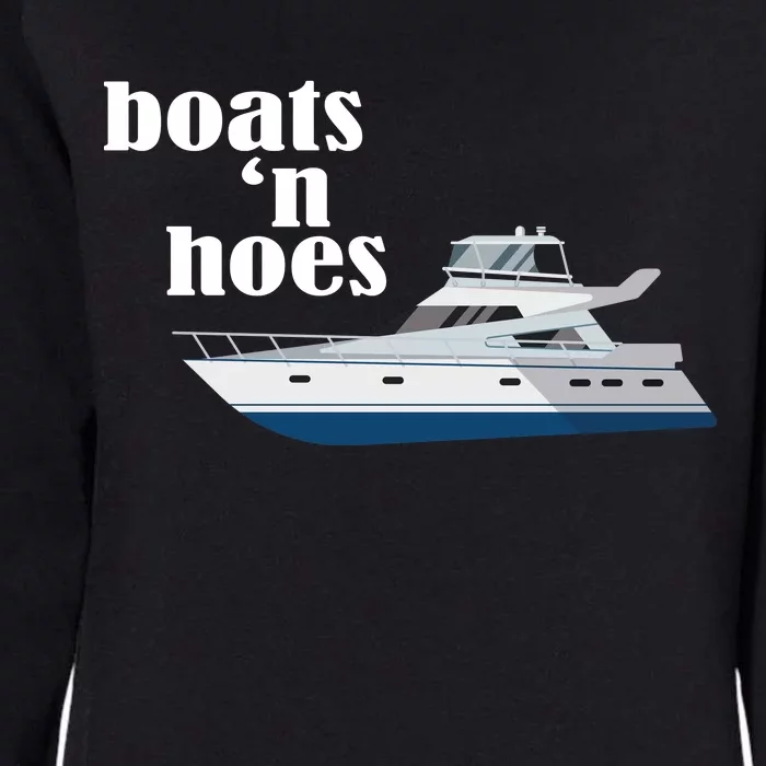 Boats N Hoes Funny Boating Womens California Wash Sweatshirt