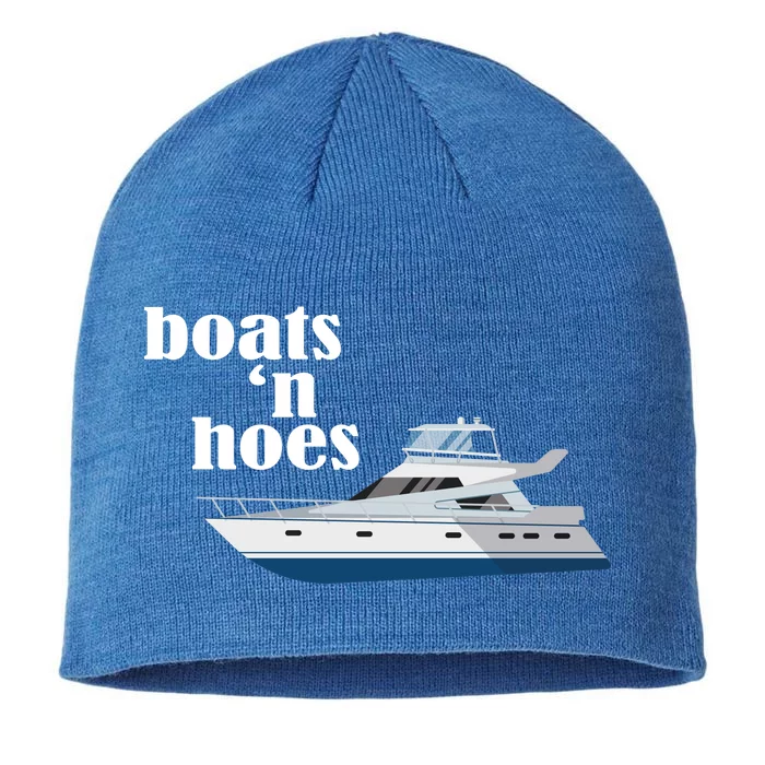 Boats N Hoes Funny Boating 8 1/2in Sustainable Knit Beanie