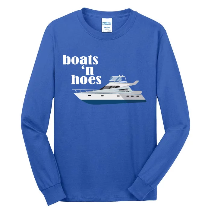 Boats N Hoes Funny Boating Tall Long Sleeve T-Shirt