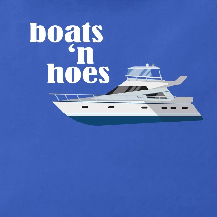 Boats N Hoes Funny Boating Zip Tote Bag