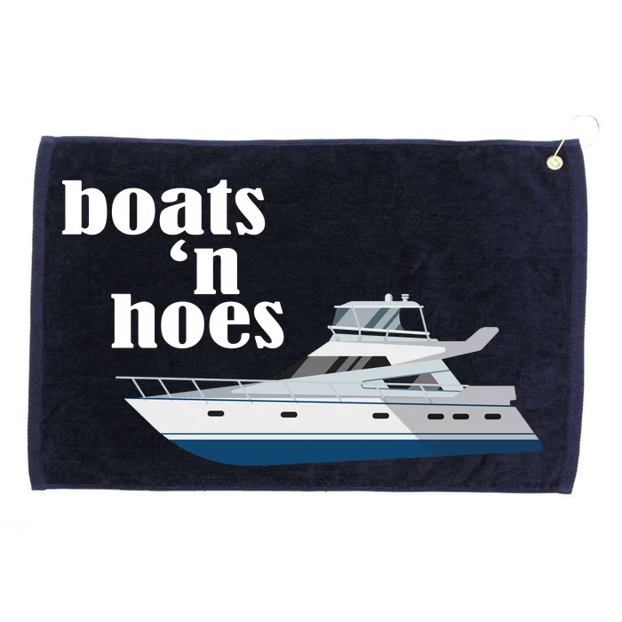 Boats N Hoes Funny Boating Grommeted Golf Towel