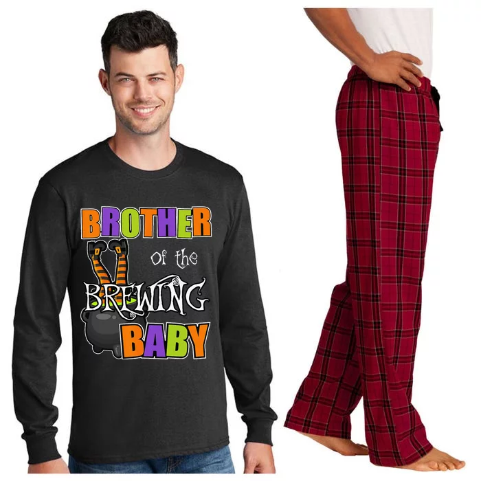 Brother Of Brewing Baby Halloween Theme Baby Shower Spooky Long Sleeve Pajama Set