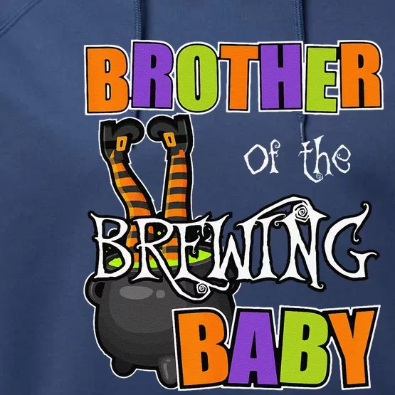 Brother Of Brewing Baby Halloween Theme Baby Shower Spooky Performance Fleece Hoodie